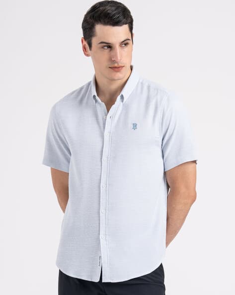 RED TAPE Men Self-Design Loose Fit Shirt