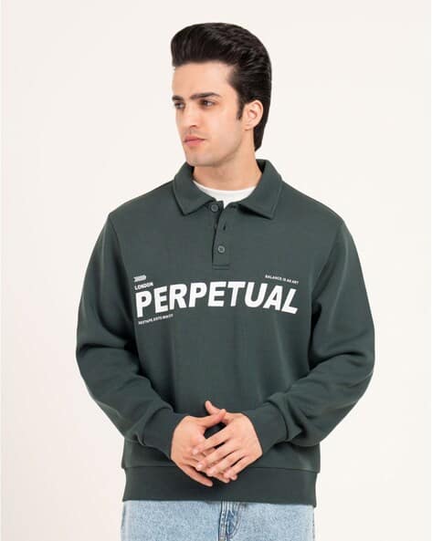 RED TAPE Men Regular Fit Graphic Sweatshirt