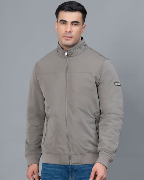 RED TAPE Men Regular Fit Biker Jacket