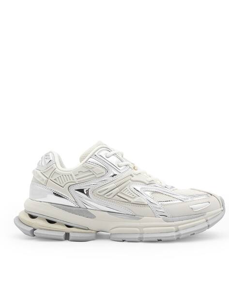 Men Round-Toe Sneakers with Lace Fastening - Image 2