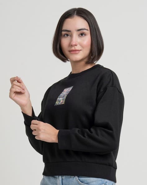 RED TAPE Women Graphic Print Regular Fit Sweatshirt