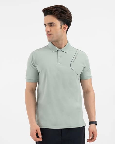 RED TAPE Men Regular Fit Polo T-Shirt with Short Sleeves
