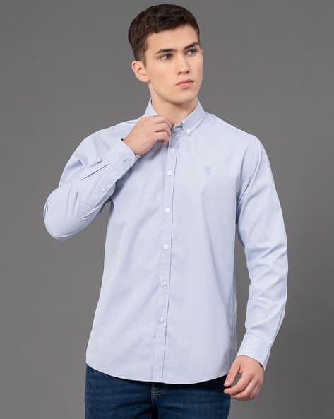 RED TAPE Men Textured Regular Fit Shirt