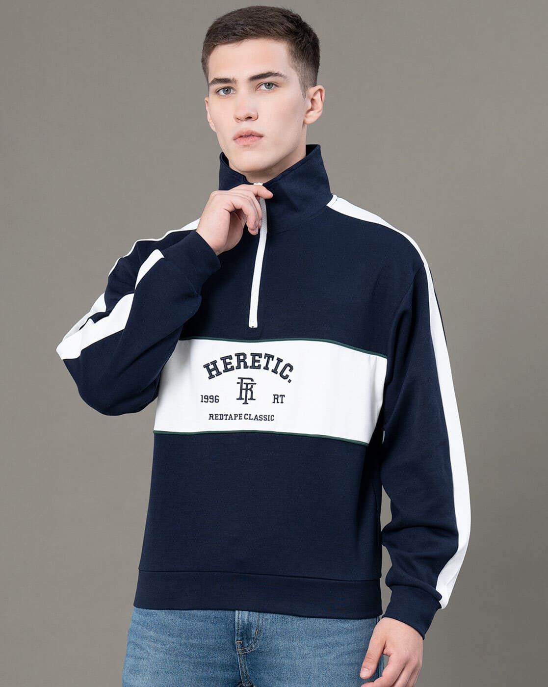 Buy Navy blue Sweatshirt & Hoodies for Men by RED TAPE Online