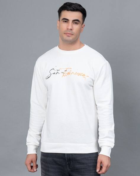 RED TAPE Men Typographic Print Regular Fit Sweatshirt