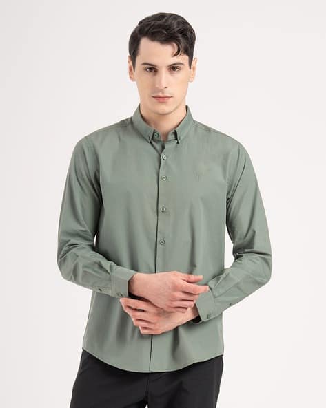 RED TAPE Men Loose Fit Shirt with Curved Hem