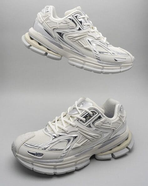 Men Round-Toe Sneakers with Lace Fastening - Image 6