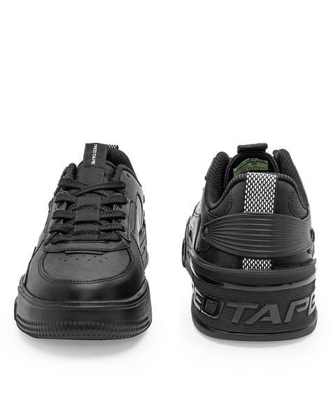RED TAPE Men Round-Toe Lace-Up Sneakers Red - Image 5