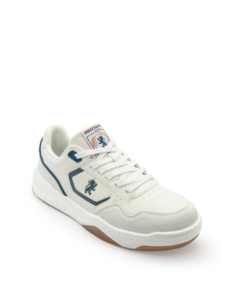 RED TAPE Colourblock Mid-Top Casual Shoes Red - Image 3