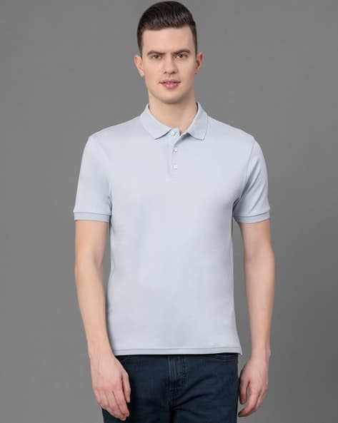 RED TAPE Men Regular Fit Polo T-Shirt with Short Sleeves