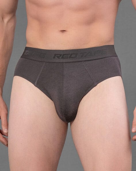 RED TAPE Men Logo Print Briefs with Elasticated Waist
