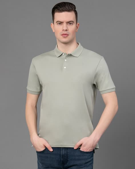 RED TAPE Solid Regular Fit Polo T-shirt