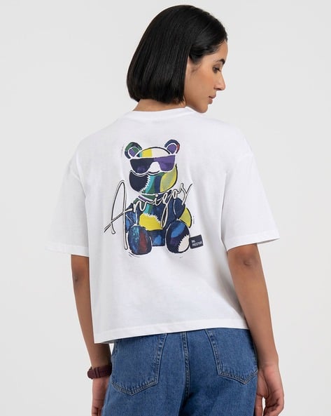 RED TAPE Women Regular Fit Printed T-Shirt