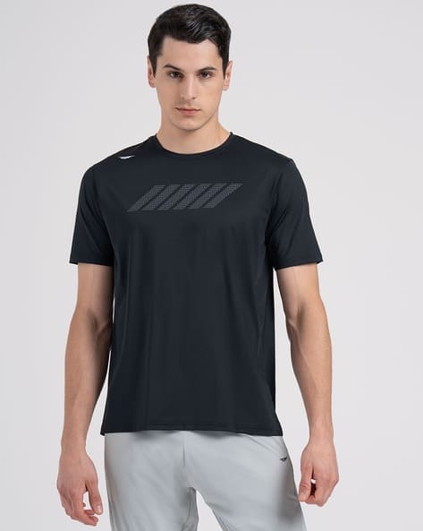 RED TAPE Men Graphic Print Regular Fit Crew-Neck T-Shirt