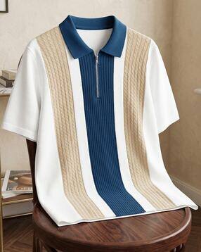 ausk Men Colourblock Regular Fit Polo T-Shirt-picture-26