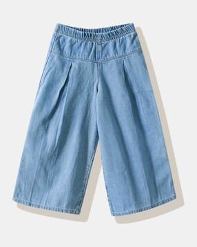 r&b Girls Mid-Rise Wide-Leg Cotton Jeans-picture-13