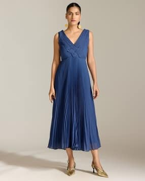 label ritu kumar Elly Long Fit & Flare Dress-picture-15
