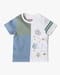HS cut and sew tee with e, WHITE, 12-18M