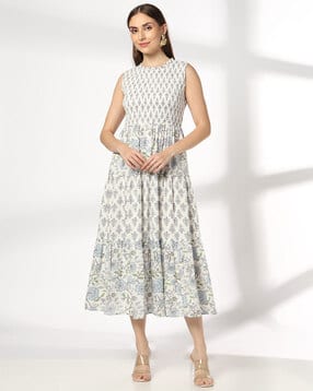 fusion Women Floral Print Tiered Dress-picture-27
