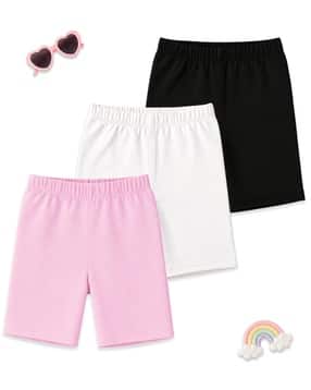 kuchipoo Girls Pack of 3 Regular Fit Shorts-picture-28