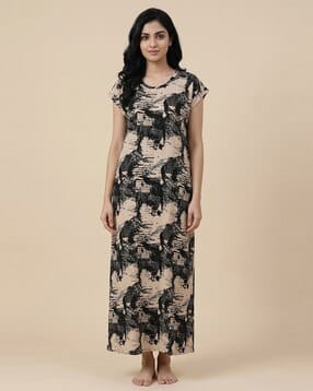 zivame Women Printed Nightshirt-picture-12