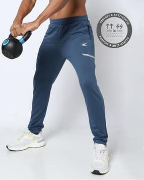 Men Straight Track Pants with Insert Pockets-image-0