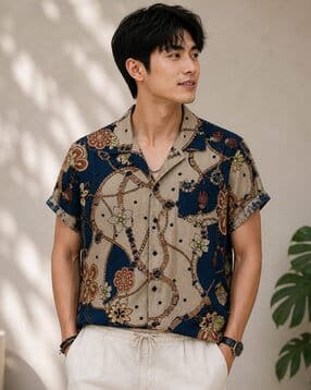 Men Floral Print Regular Fit Shirt