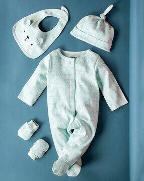 max Printed 4-Piece Cotton Clothing Set-picture-24