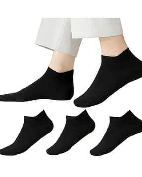 Men Pack of 3 Ankle-Length Socks-image-26
