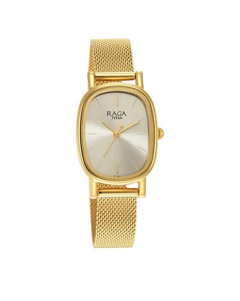 TITAN Raga Viva Stainless Steel Strap Watch-NU2665YM01