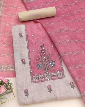 Women Floral Unstitched Dress Material-image-45