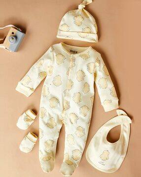 max Printed 4-Piece Cotton Clothing Set-picture-23