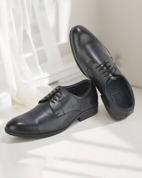 woodland Men Almond-Toe Plain-Toe Derbys-picture-19