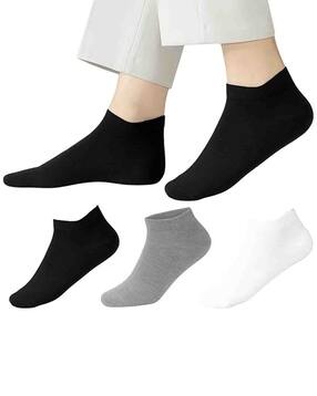 buda jeans co Men Pack of 3 Ankle-Length Socks-picture-29