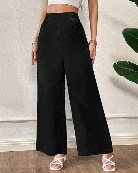 POSHAX Women Patterned Loose Fit Palazzos