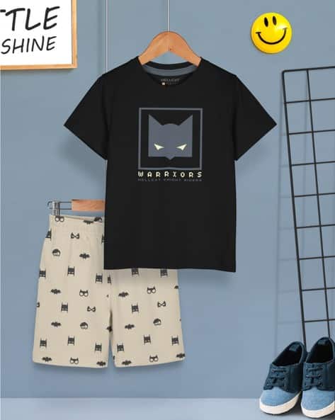 Hellcat Boy Graphic Print T-Shirt & Shorts Set