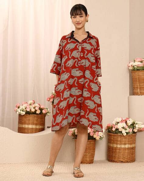 Gerua By Libas Women Knee Length Printed Dress