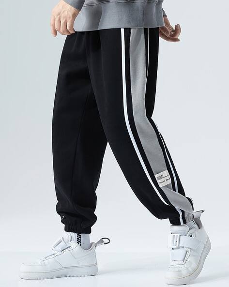 AVANOVA Men Mid-Rise Joggers with Contrast Tipping