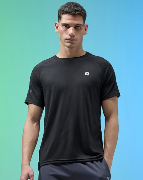 Men Regular Fit Crew-Neck T-Shirt