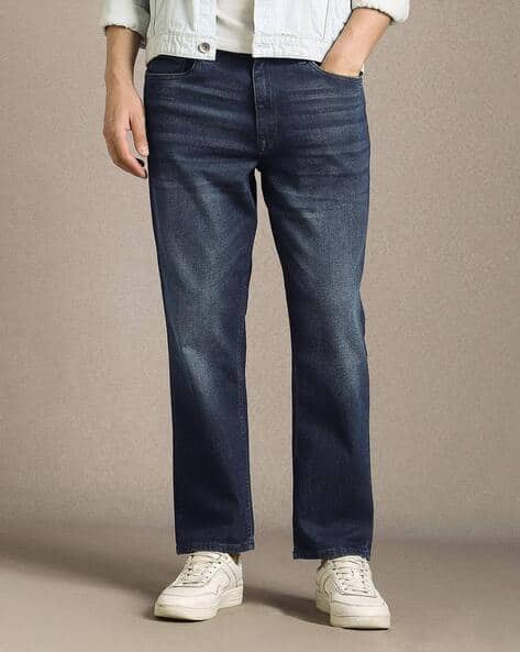 LOUIS PHILIPPE Men Straight Jeans with Insert Pockets