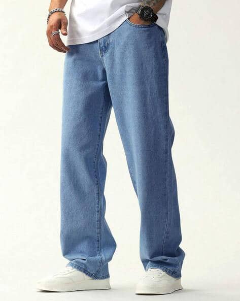 QNIM Men Mid Rise Relaxed Jeans