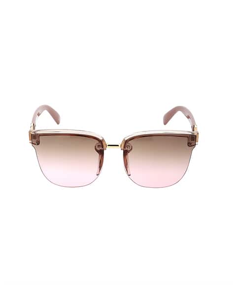 Carlton London Women Half Rim Square Sunglasses - A3074-Light Brown