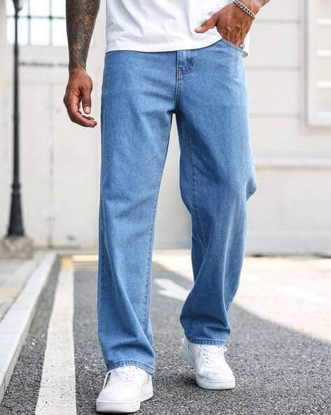 AVANOVA Men High-Rise Baggy Fit Jeans