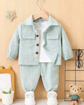 fastdeal x ag Boys Ribbed Shirt & Pants Set-picture-36