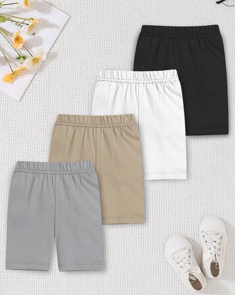 Trampoline Pack of 4 Girls Regular Fit Cycling Shorts