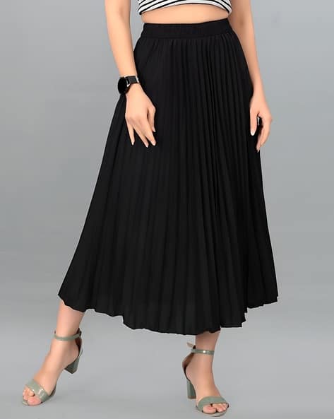 ZWERLON X AG Women A-Line Skirt with Elasticated Waistband