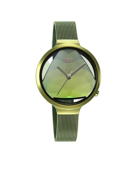 TITAN Raga Moments of Joy Watch with Brass Strap-NU95134QM01