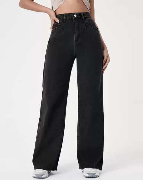 Women Boyfriend Mid-Rise Clean Jeans