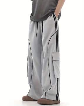 poshax Men Striped Straight Cargo Track Pants-picture-13