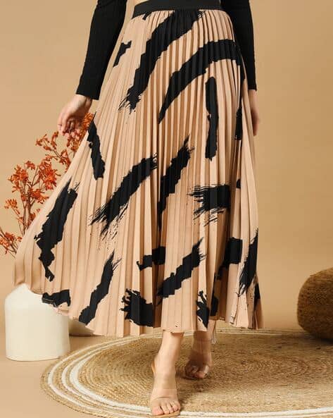 ZWERLON X AG Women Printed Maxi A-Line Skirt